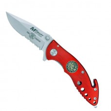 7in Fire Fighter Rescue Knife with belt cutter and glass breaker